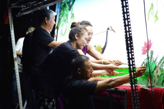 昌黎皮影戲后臺